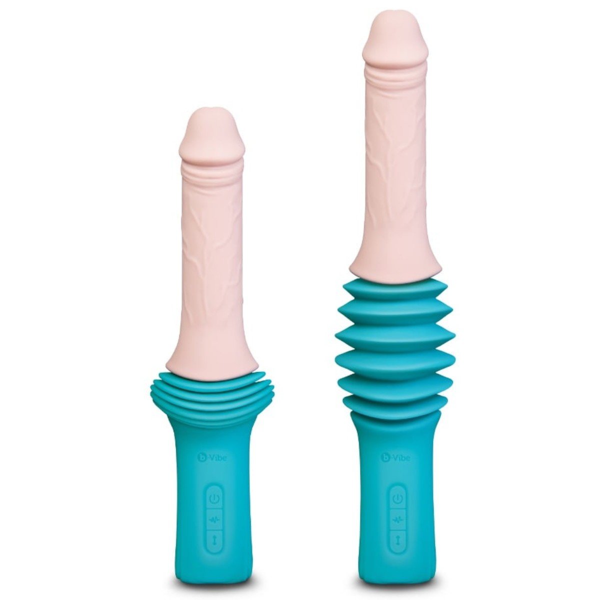 b-Vibe Realistic Rechargeable Thrusting Dildo Machine 6.5 Inch