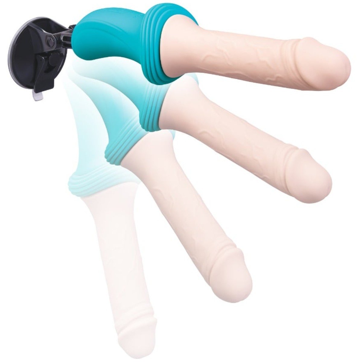 b-Vibe Realistic Rechargeable Thrusting Dildo Machine 6.5 Inch