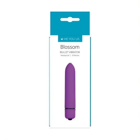 Me You Us Blossom 10 Mode  Bullet Vibrator Purple 3.7 Inch