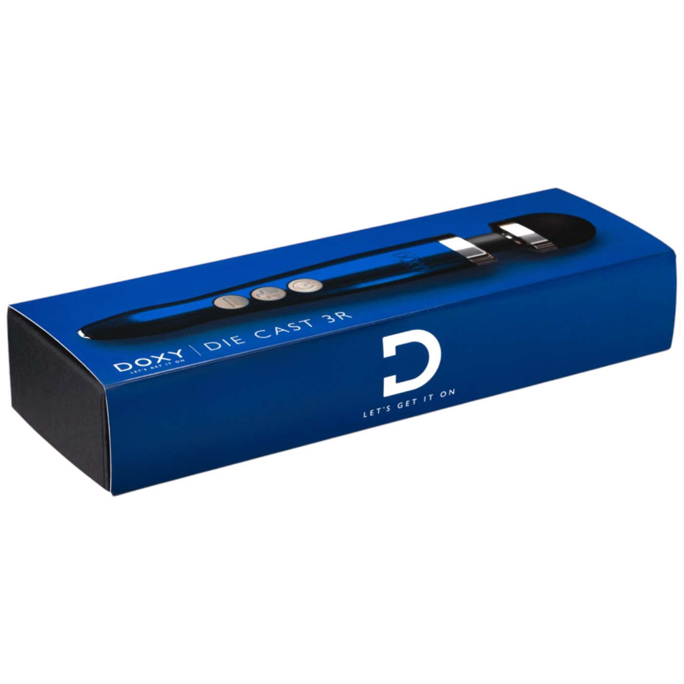 Doxy Die Cast 3R Rechargeable Wand Massager Blue Flame