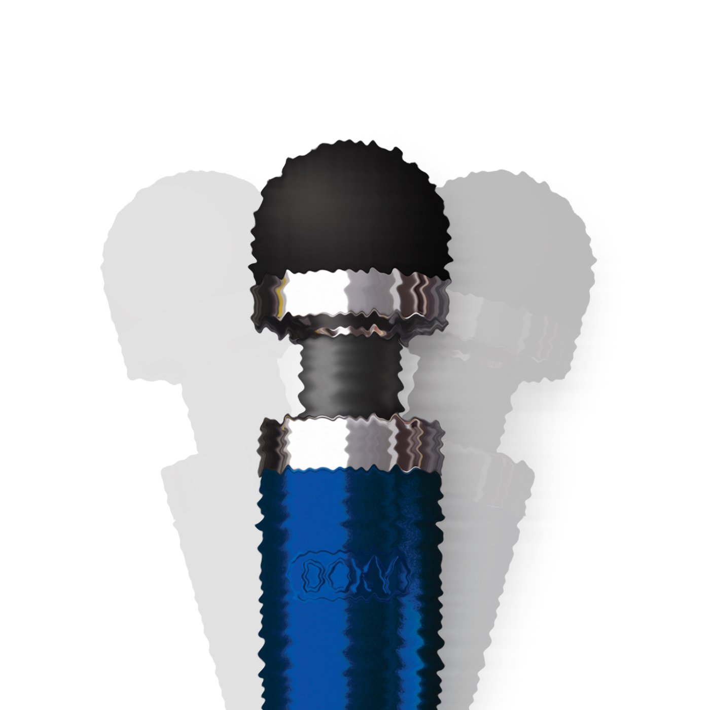 Doxy Die Cast 3R Rechargeable Wand Massager Blue Flame
