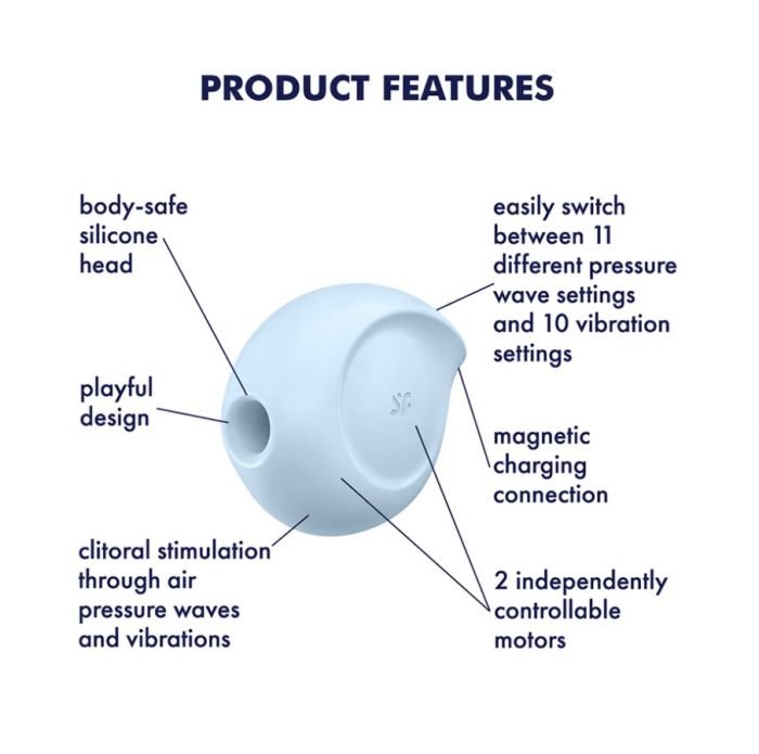 Satisfyer Sugar Rush Air Pulse Clitoral Stimulator Blue