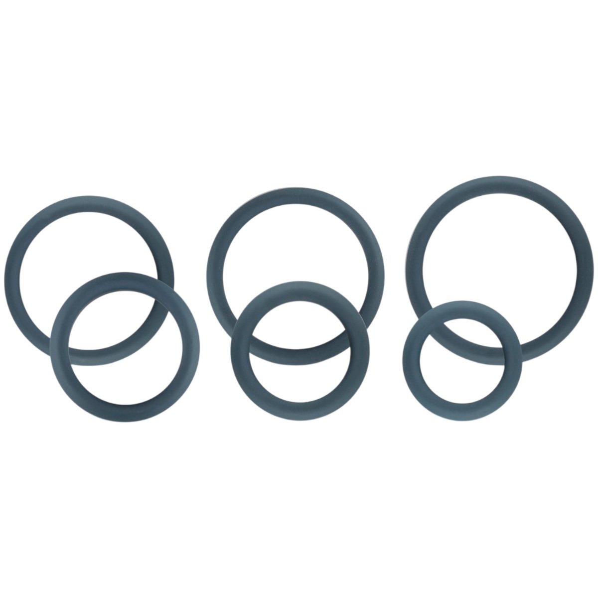 Boners 6-Piece Cock Ring Set Grey