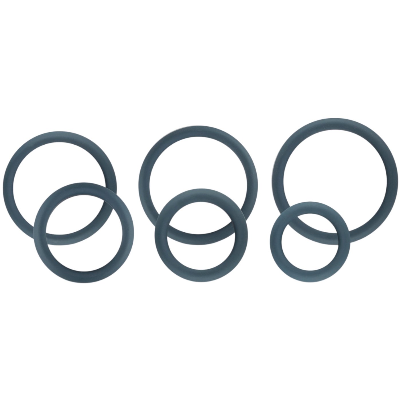 Boners 6-Piece Cock Ring Set Grey