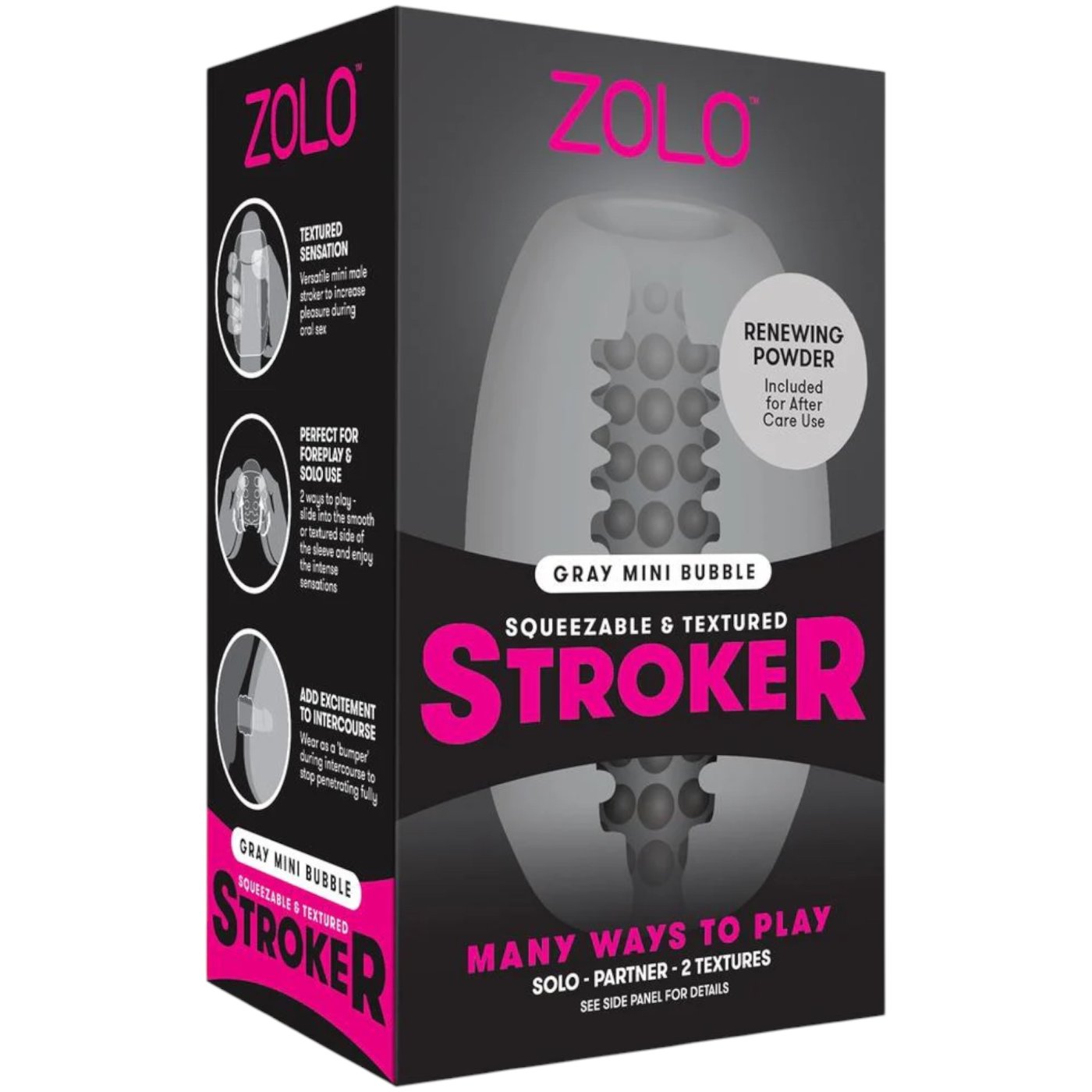 Zolo Mini Bubble Stroker Dome Grey