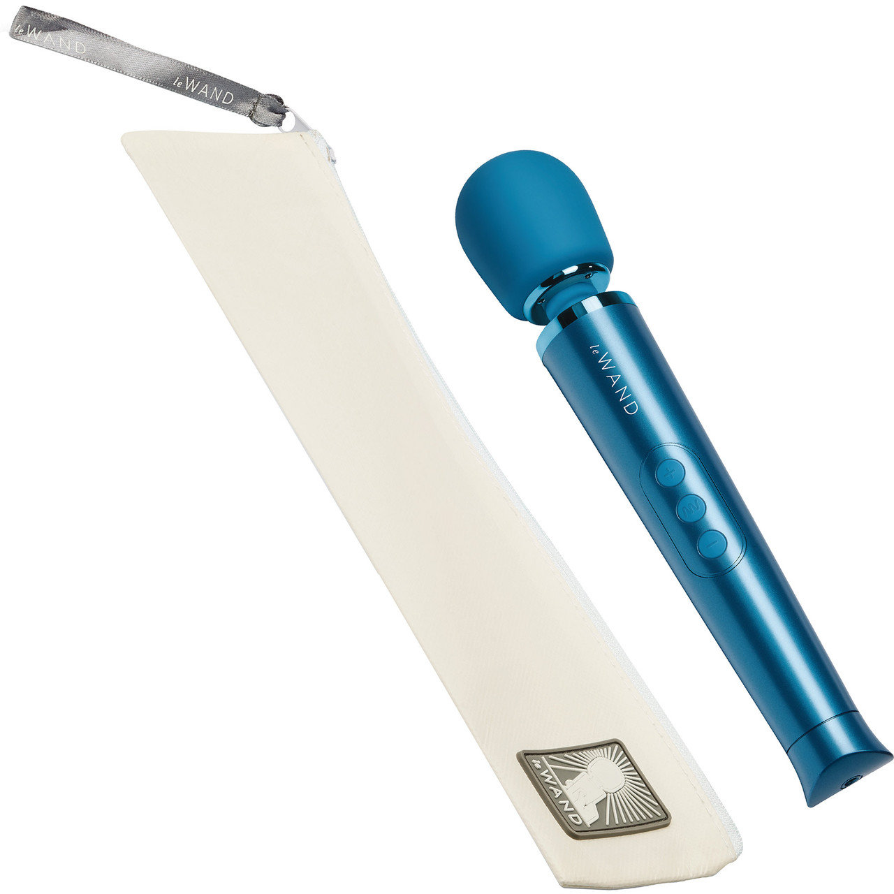 Le Wand  Petite Mini Rechargeable Massage Wand Vibrator Blue