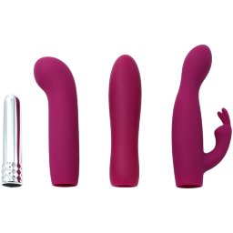 Skins Minis Massage A Trois Sexual Play Toys Kit (4 piece) 