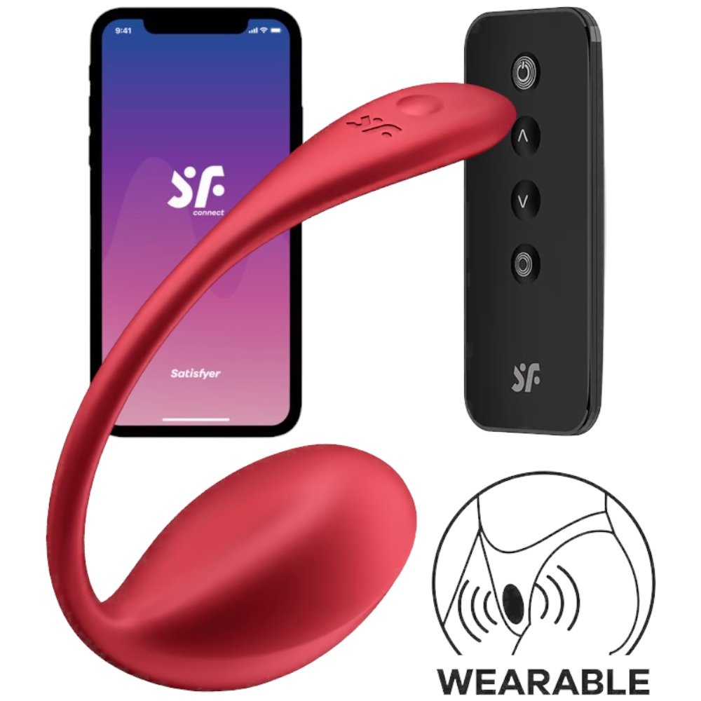 Satisfyer Shiny Petal Remote and App Controlled Rechargeable Wearable Vibrator