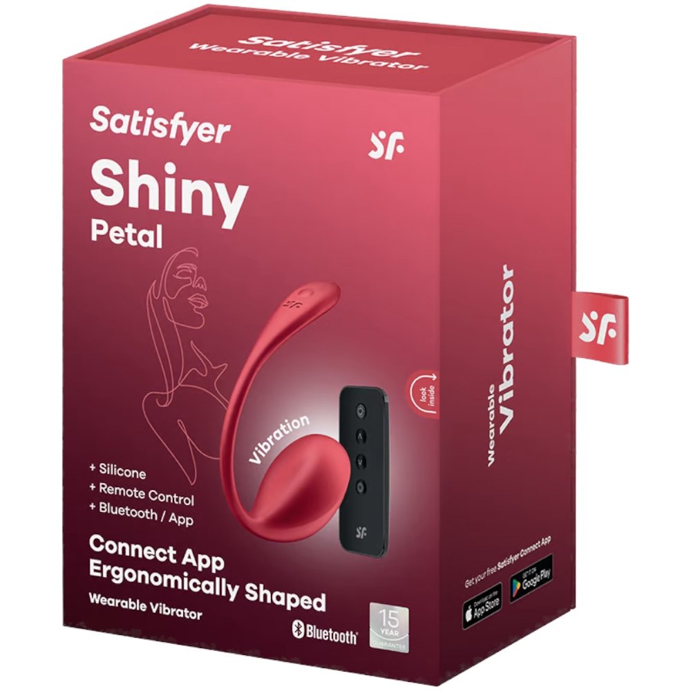 Satisfyer Shiny Petal Remote and App Controlled Rechargeable Wearable Vibrator