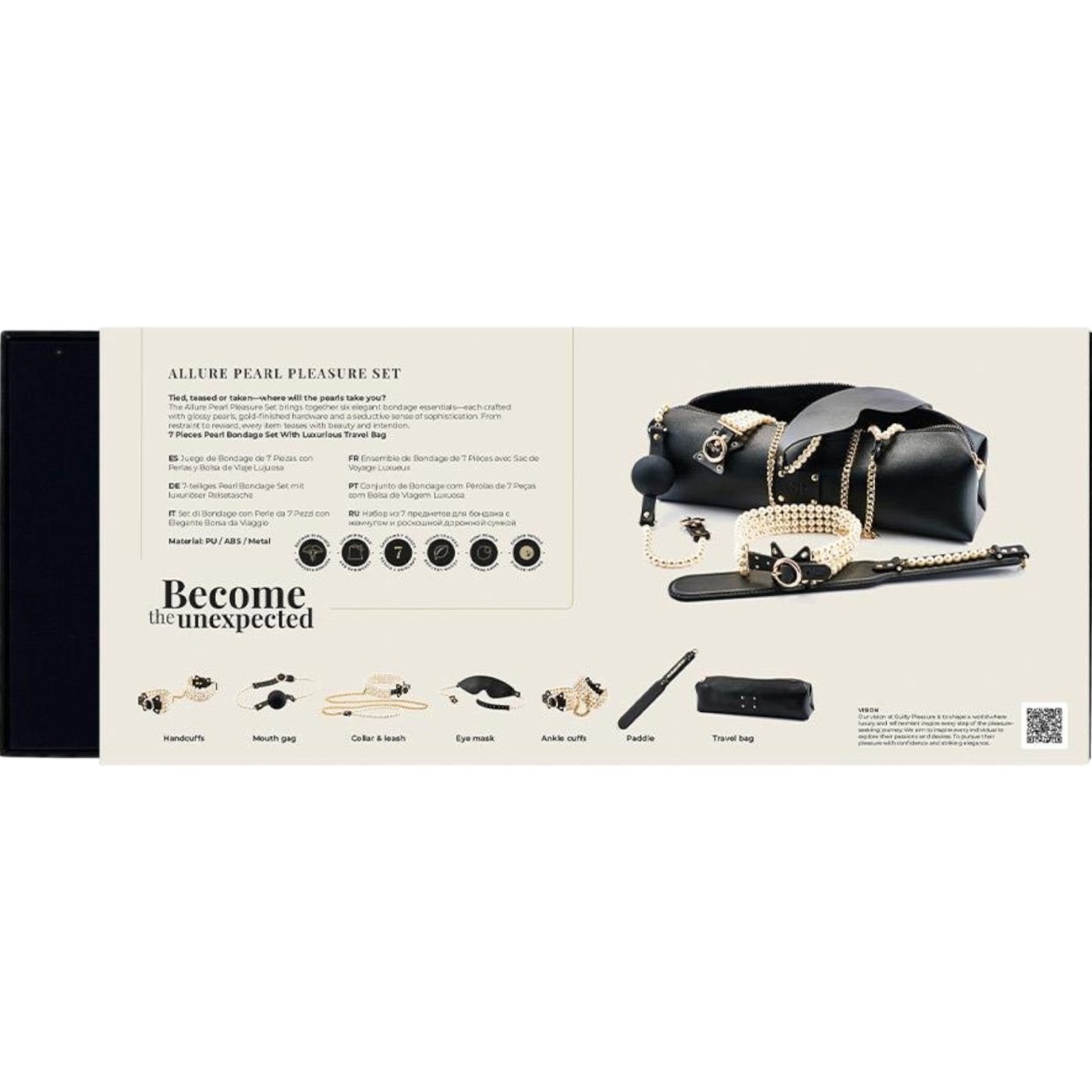 Guilty Pleasure Allure Pearl Pleasure Bondage Set (7-Piece)