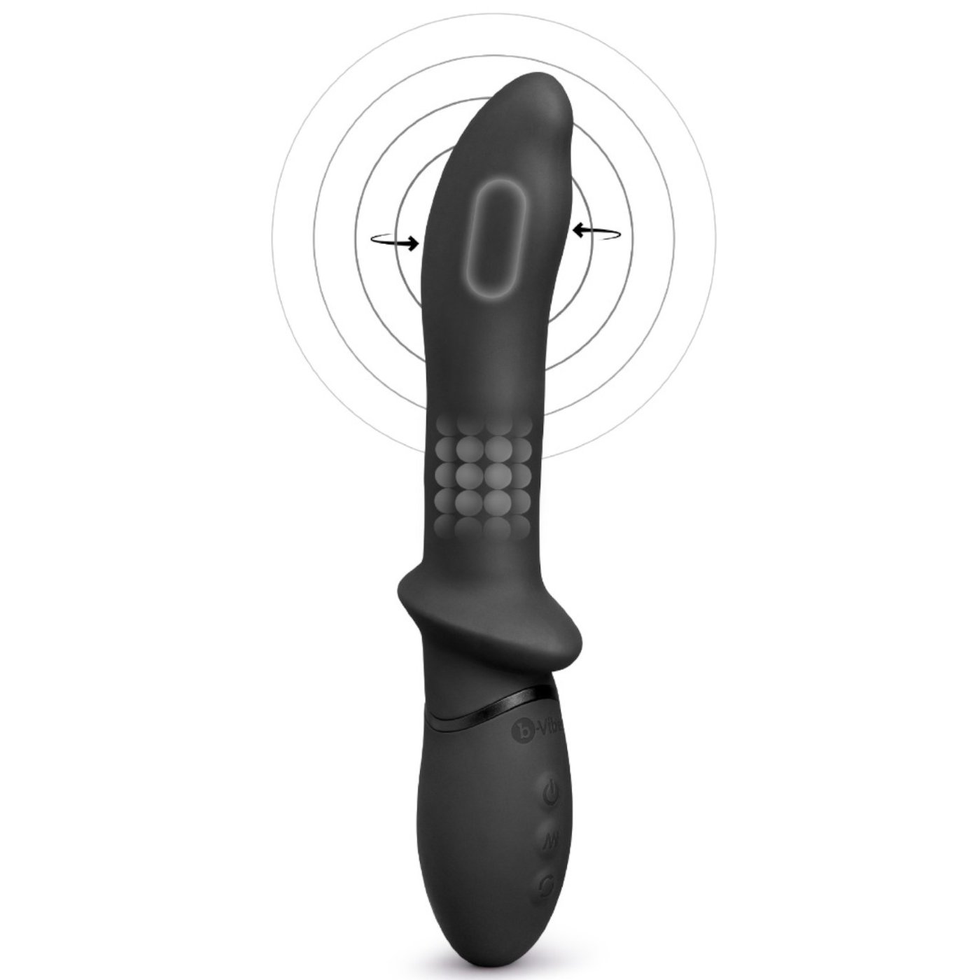 b-Vibe Rimming P-Spot Vibe Rotating &amp; Vibrating Prostate Massager