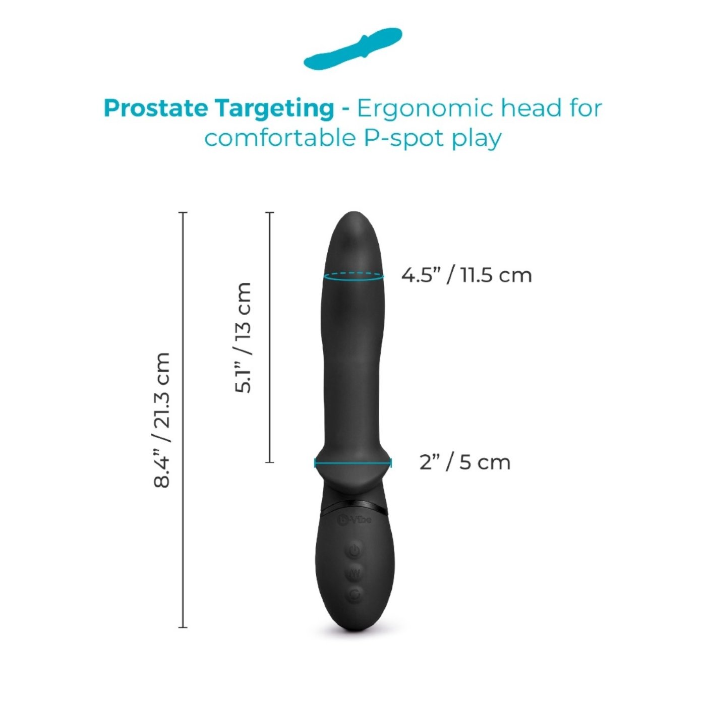 b-Vibe Rimming P-Spot Vibe Rotating & Vibrating Prostate Massager
