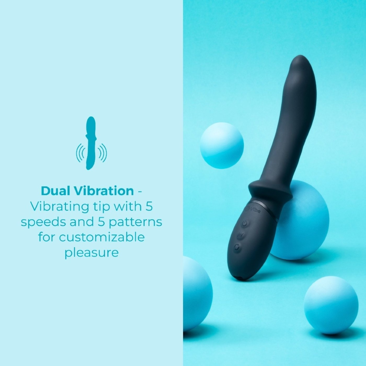 b-Vibe Rimming P-Spot Vibe Rotating & Vibrating Prostate Massager