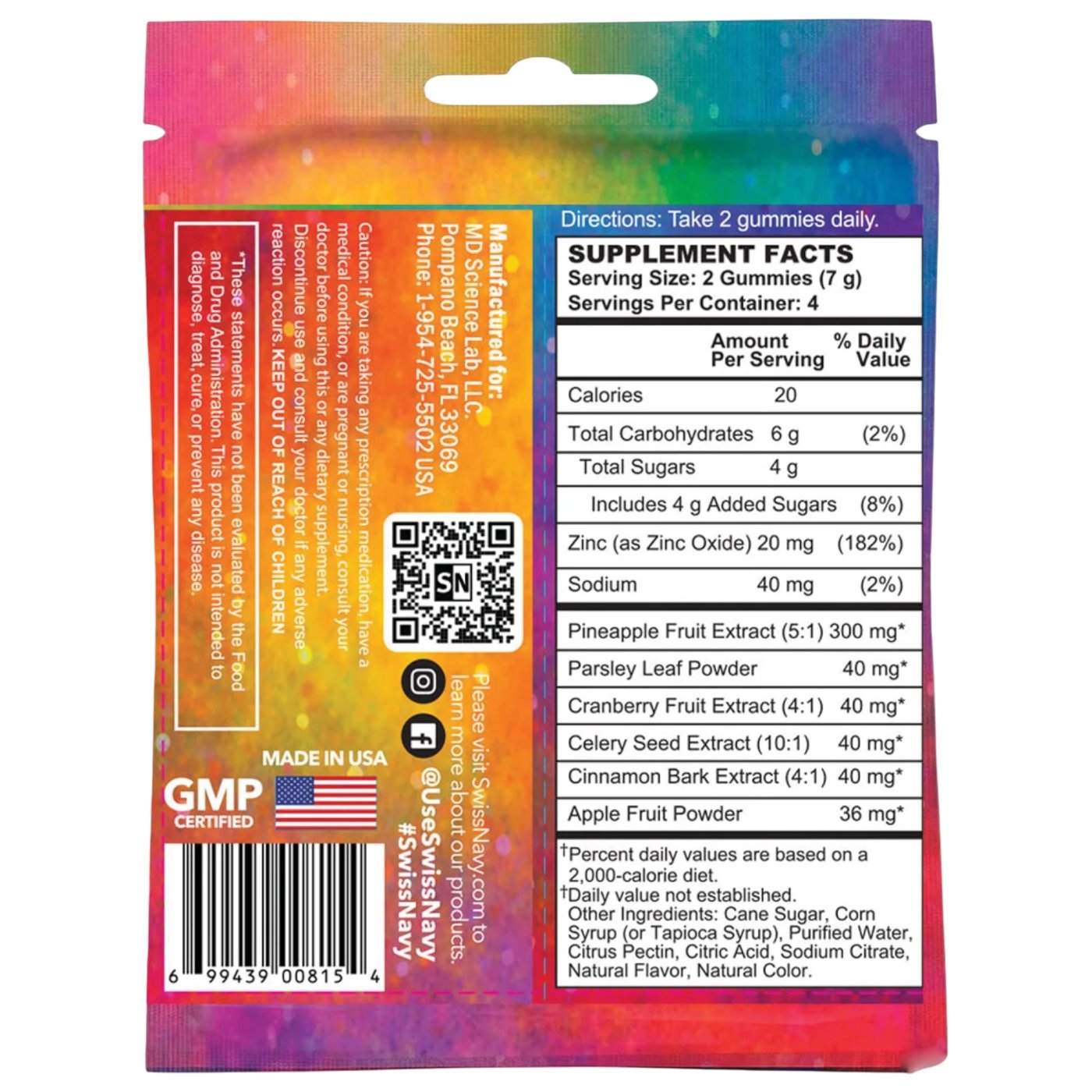 Swiss Navy Yummy Cummy Gummy Sex Gummies (4 Pack)