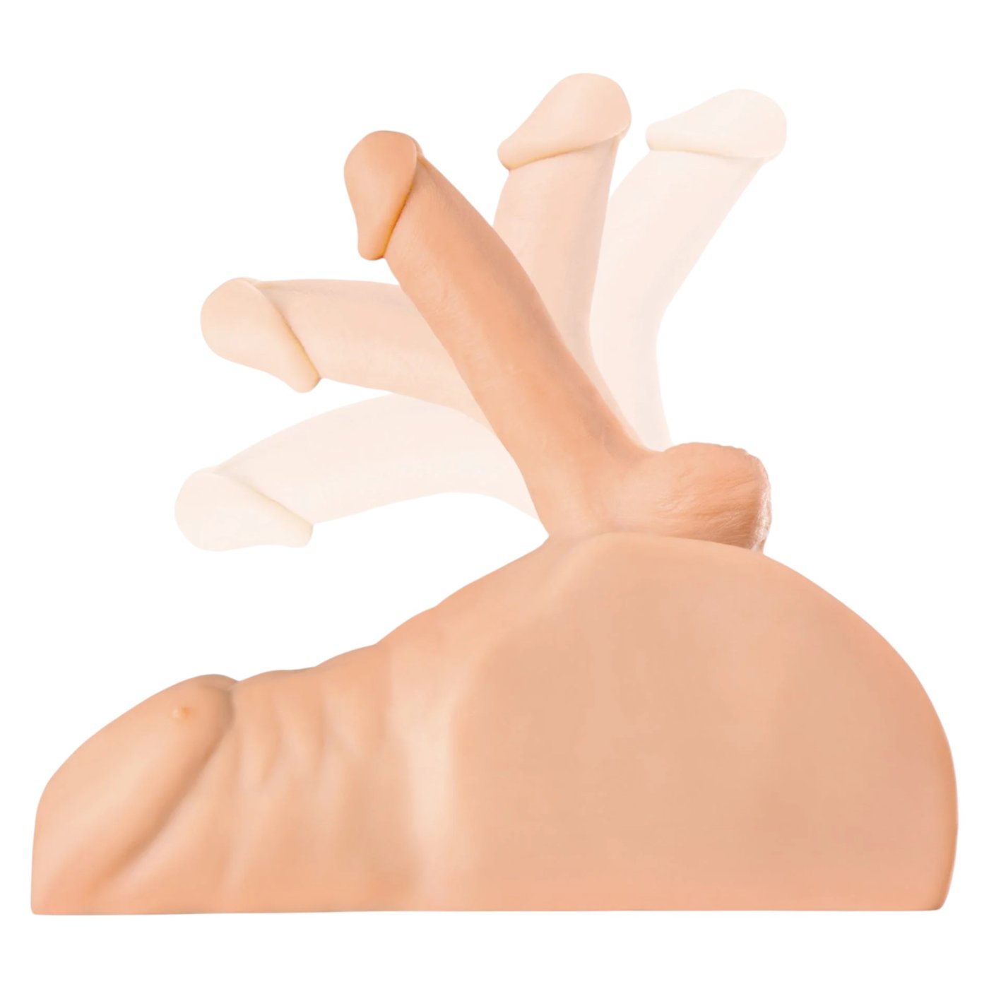 PDX Plus Perfect Ride Male Sex Doll Torso with Posable 6-Inch Dildo Light