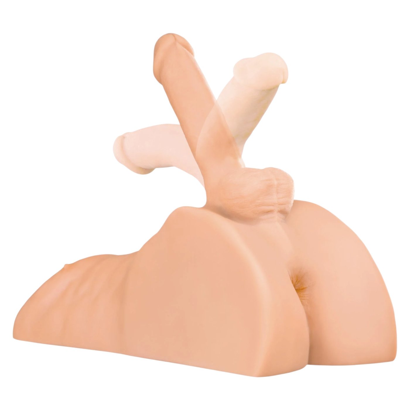 PDX Plus Perfect Ride Male Sex Doll Torso with Posable 6-Inch Dildo Light
