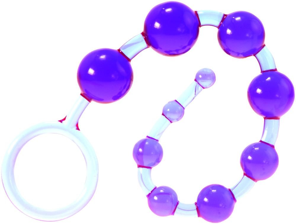 Me You Us Dragonz Tail Anal Beads Violet 10 Inch