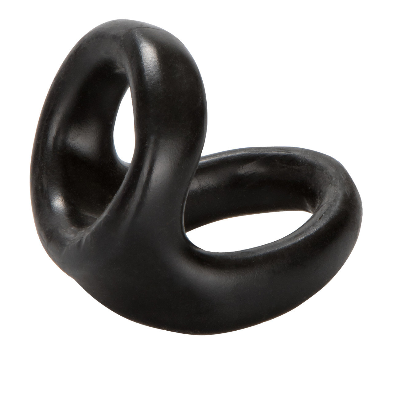 COLT Snug Tugger Double Cock Ring with Scrotum Support Black