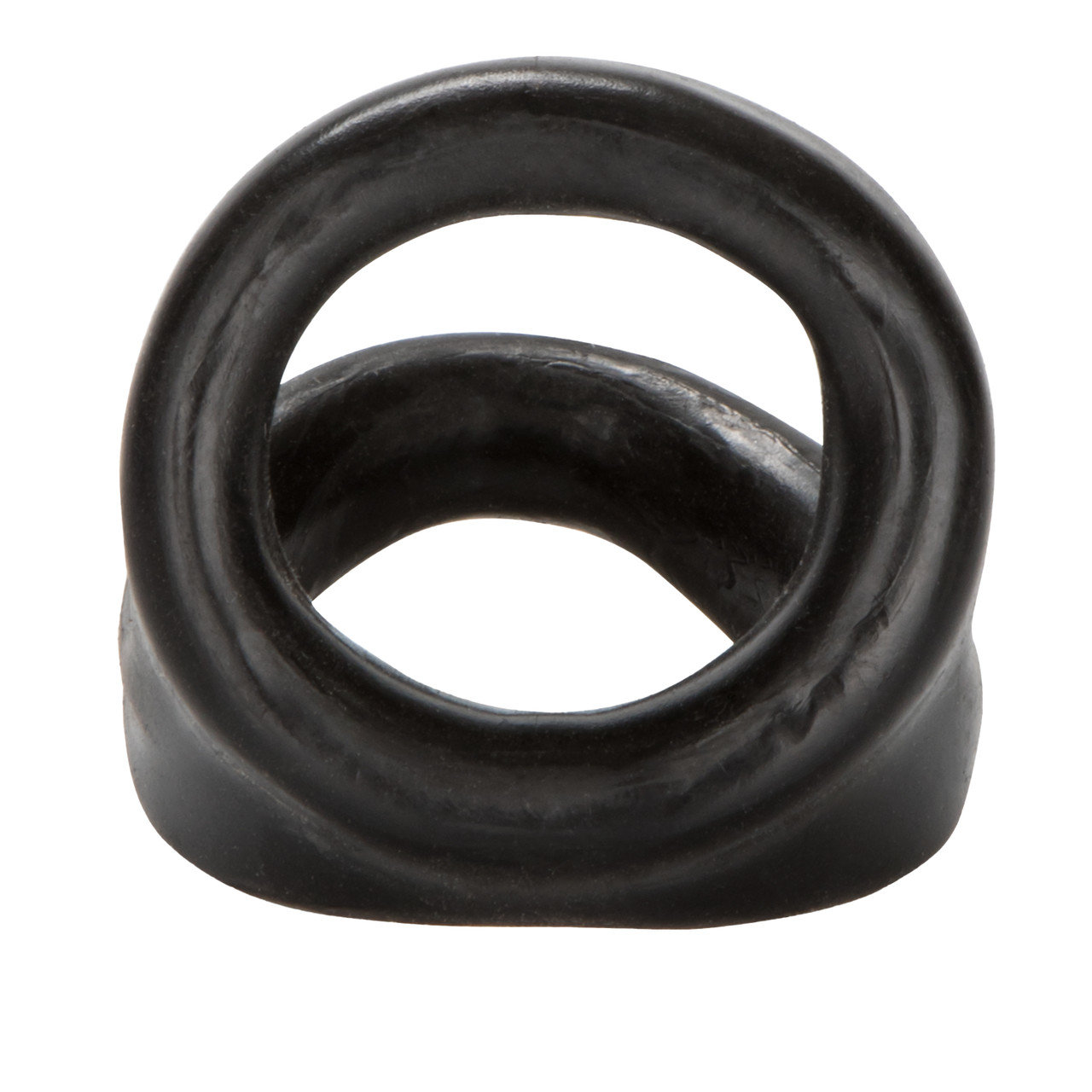 COLT Snug Tugger Double Cock Ring with Scrotum Support Black