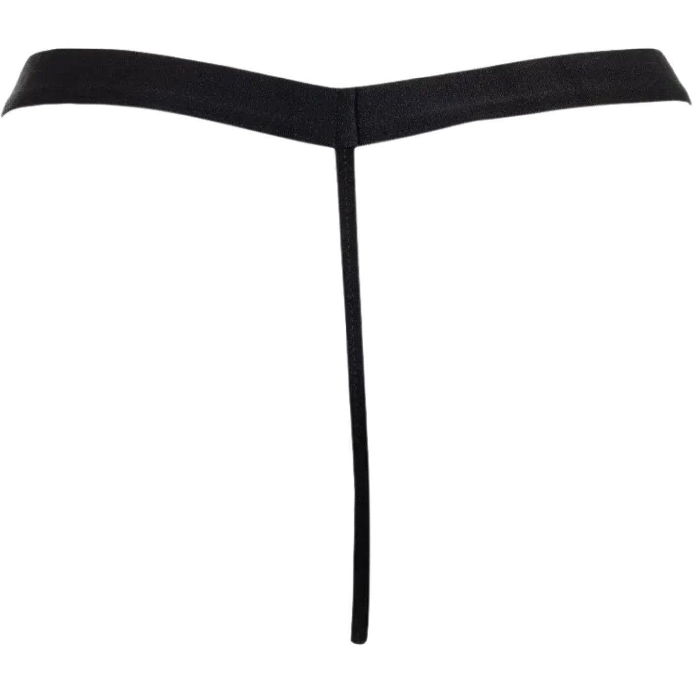 Rimba Men’s Black Zip-Front Pouch G-String Thong