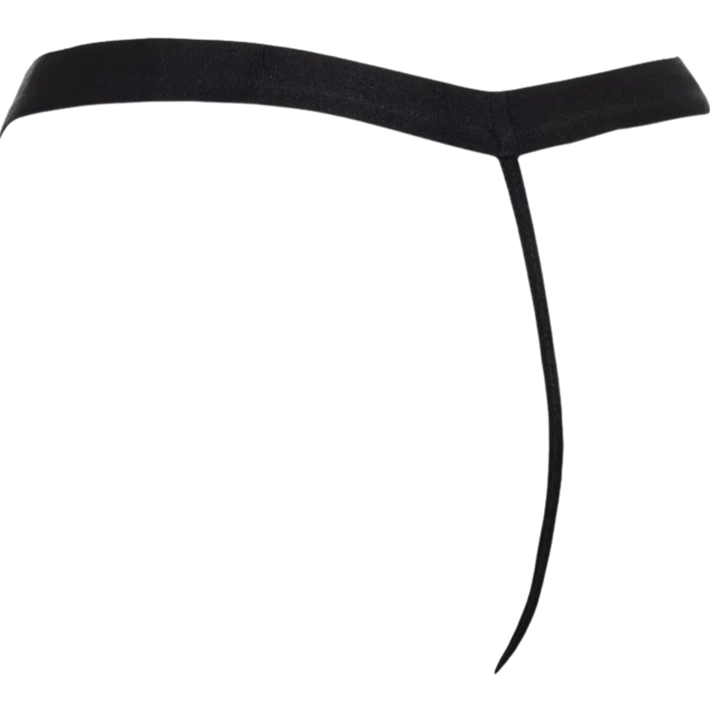 Rimba Men’s Black Zip-Front Pouch G-String Thong