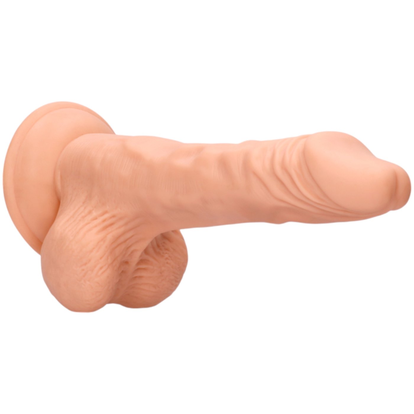 RealRock 8 Inch Dong With Testicles Flesh Pink