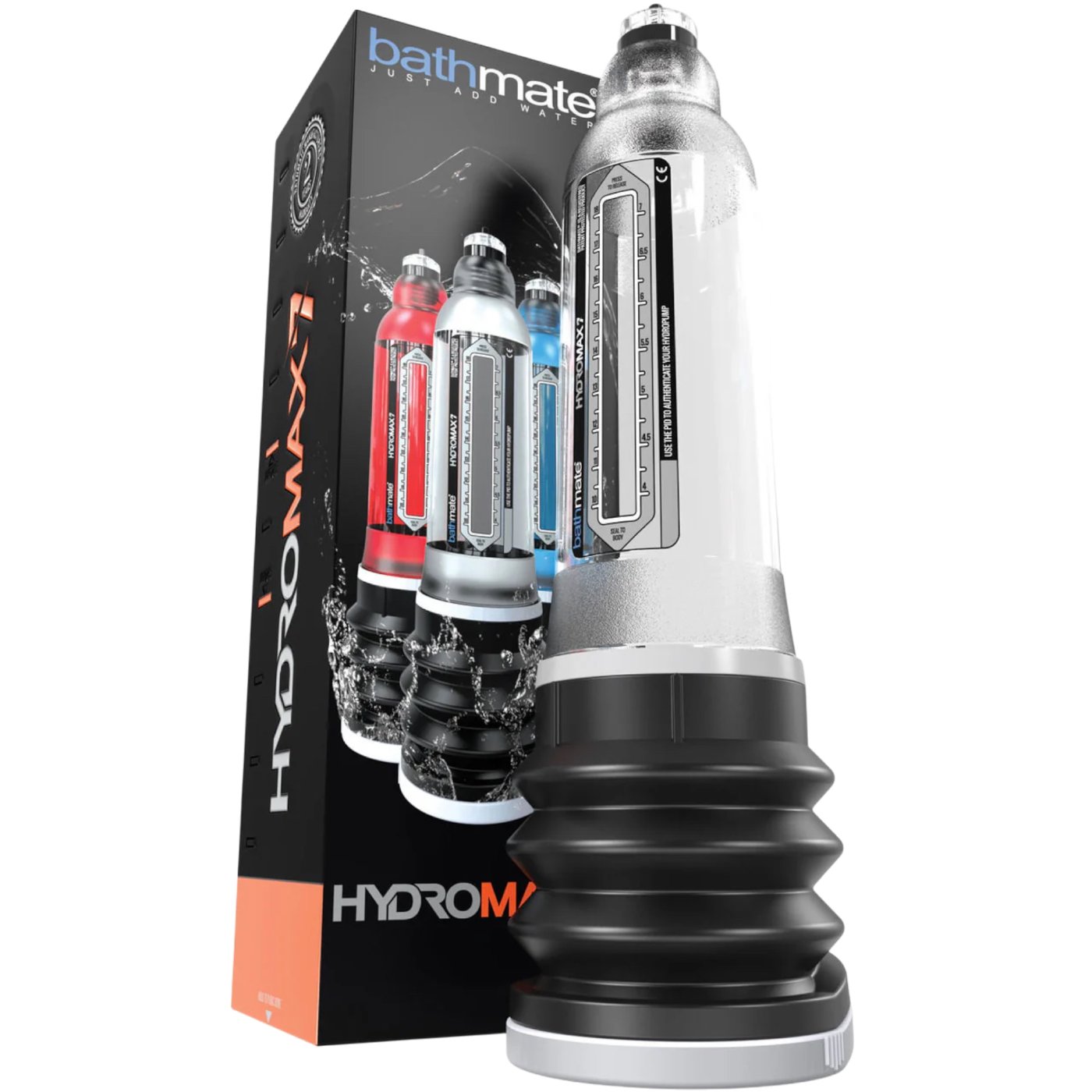 Bathmate Hydromax7 Penis Pump Clear 5-7 Inches
