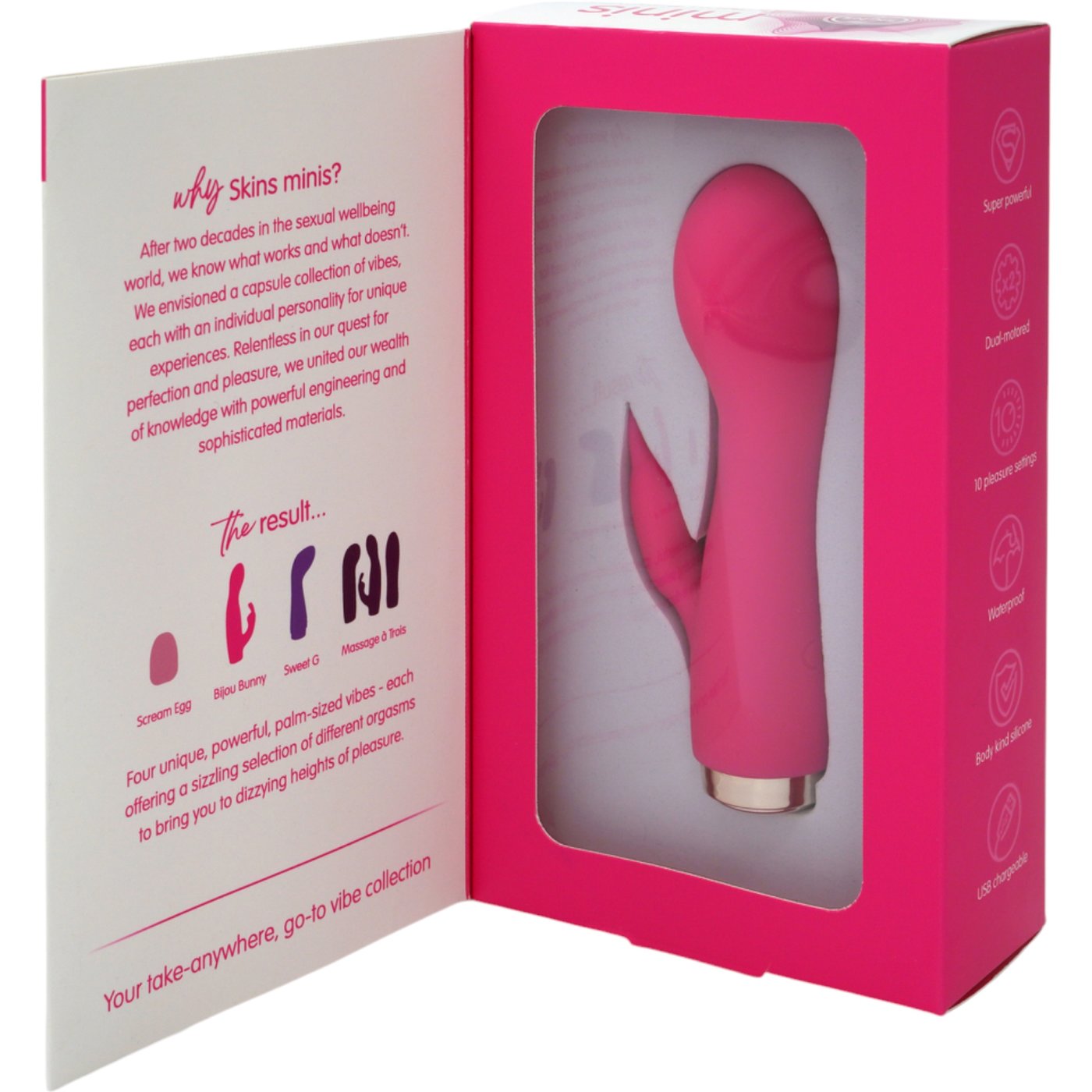Skins Minis The Bijou Bunny Rechargeable Rabbit Vibrator