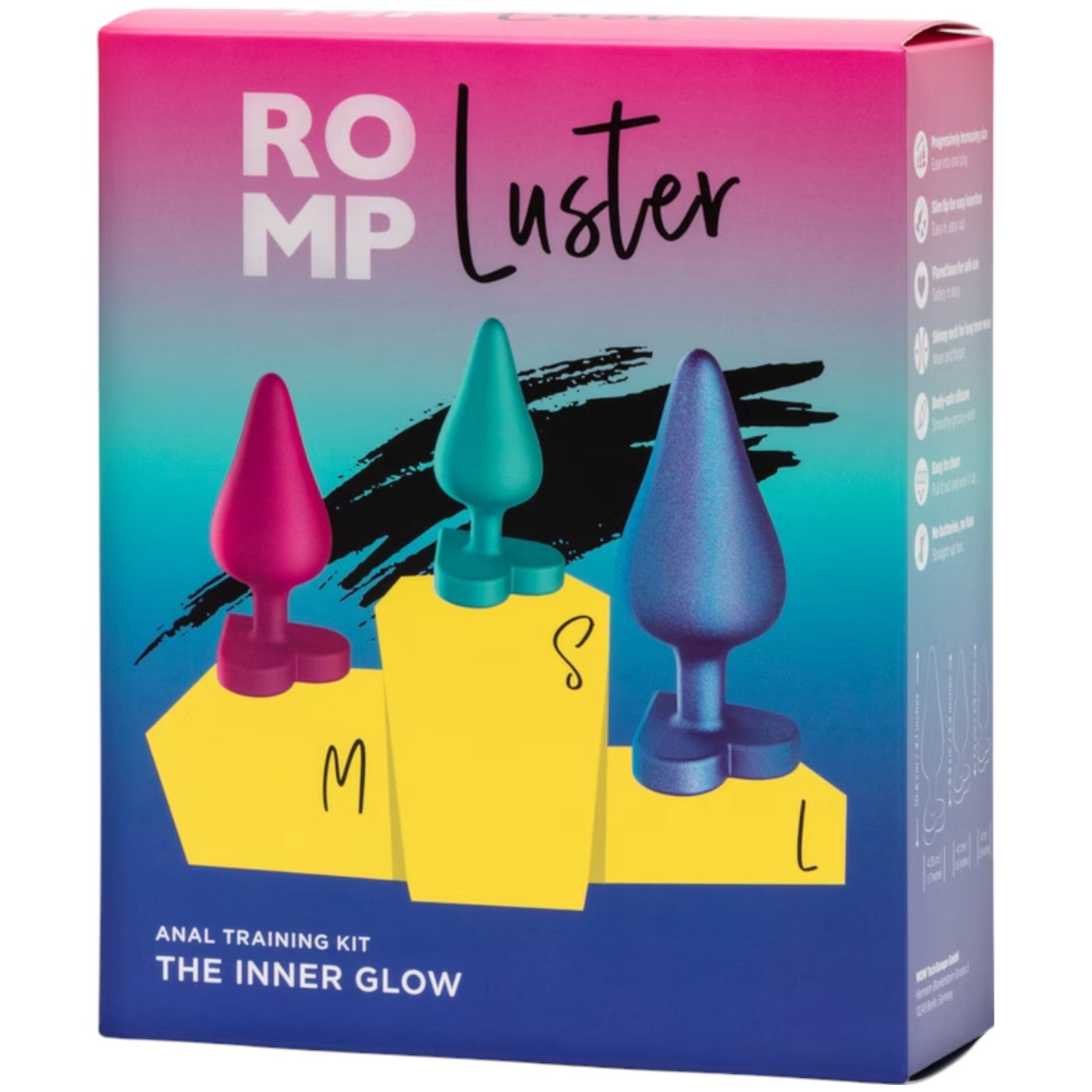 ROMP Luster Silicone Butt Plug Set