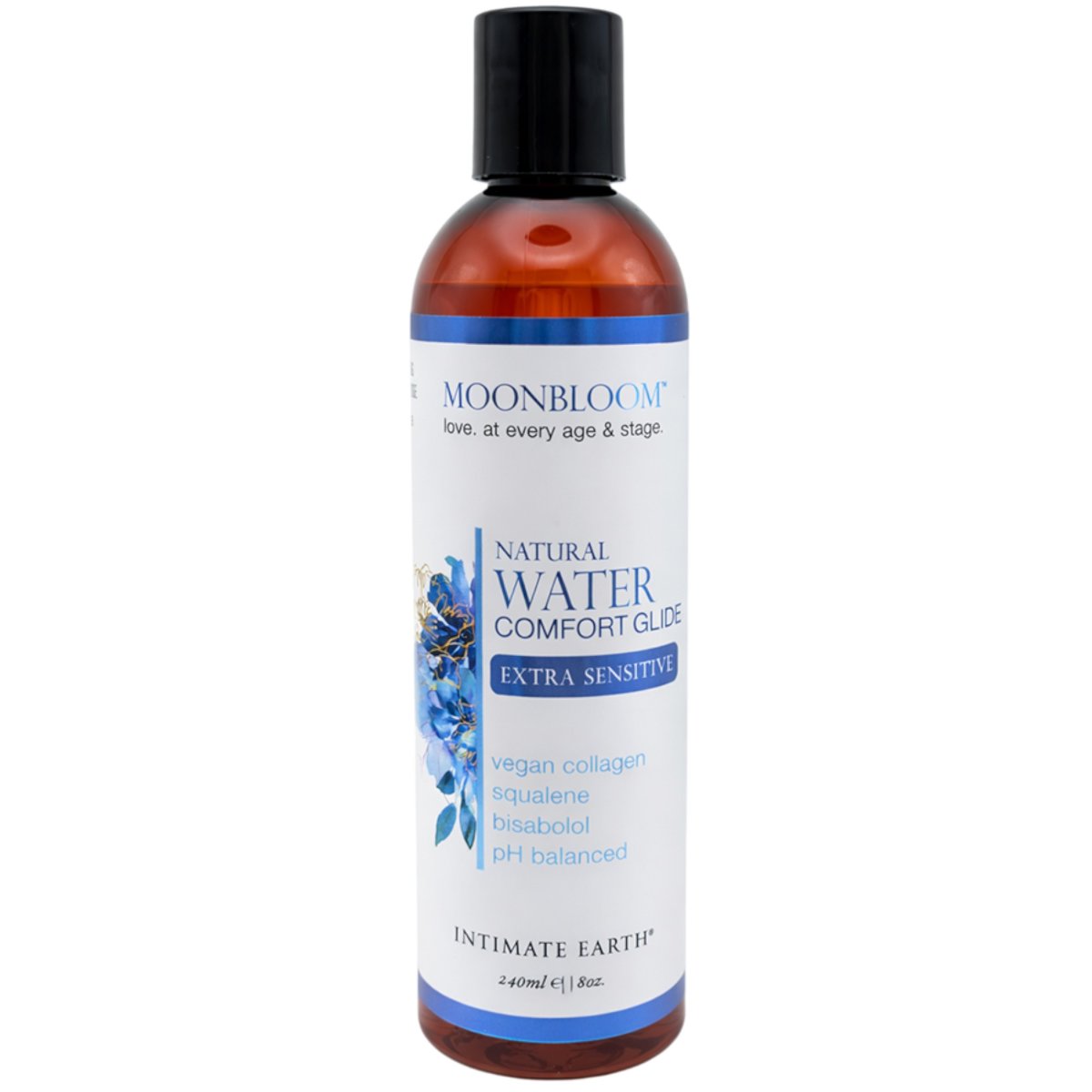 Intimate Earth MoonBloom Menopause Natural Water Comfort Glide, 240 ml