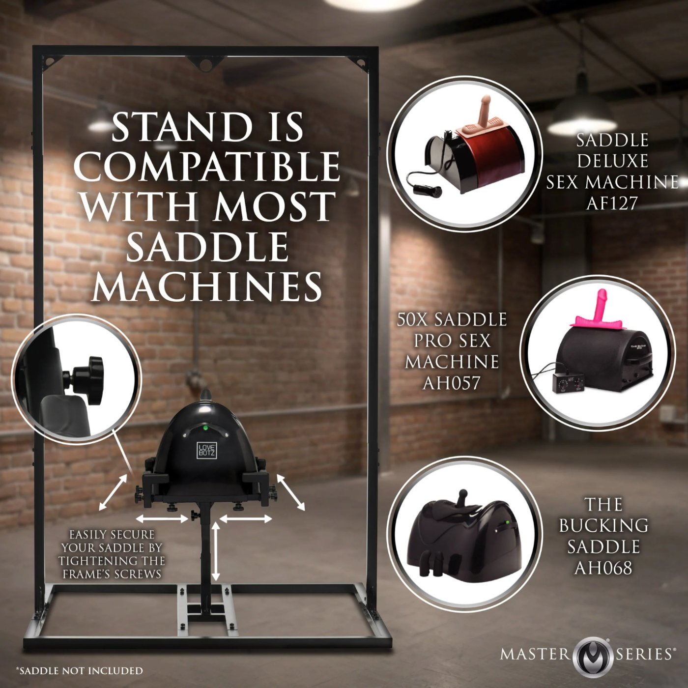 Master Series Pleasure Post Sex Saddle Frame