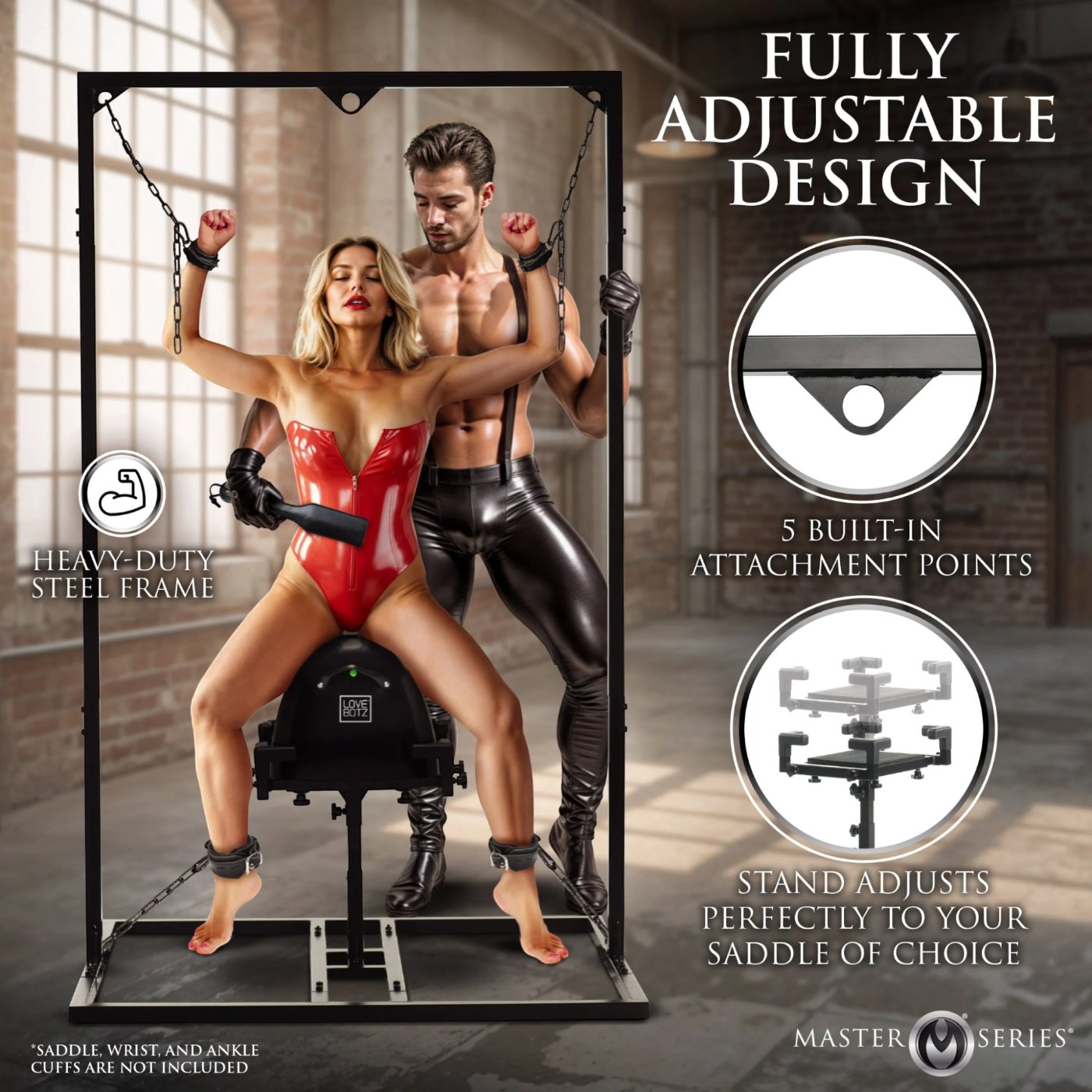 Master Series Pleasure Post Sex Saddle Frame