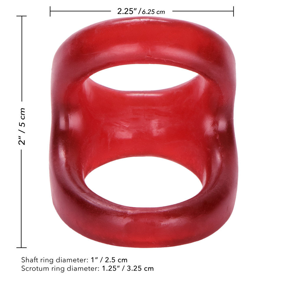 COLT Snug Tugger Double Cock Ring Red