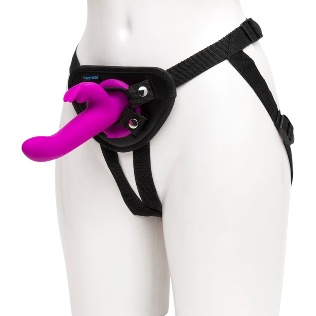 Happy Rabbit Rechargeable Vibrating Strap-On Harness Set