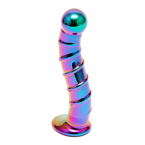 Sensual Multi Coloured Glass Nikita Dildo – Rimba