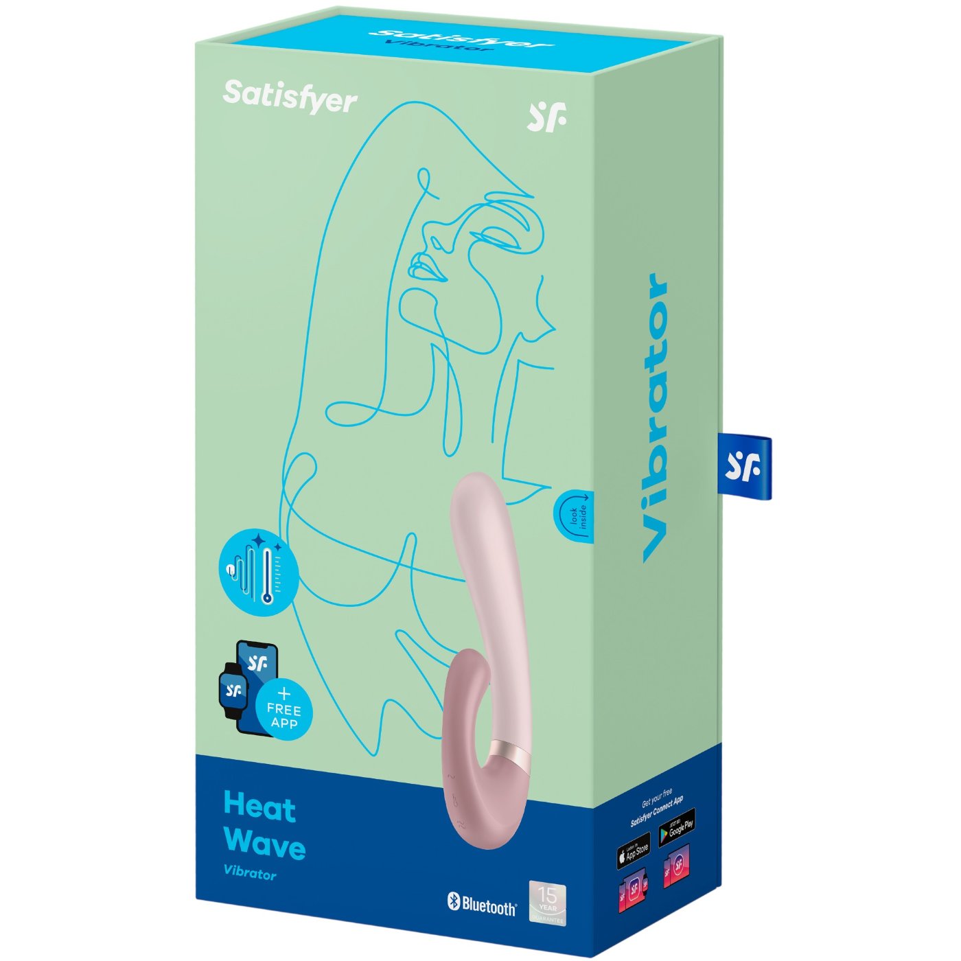Satisfyer Heat Wave App Controlled Rabbit Vibrator Mauve