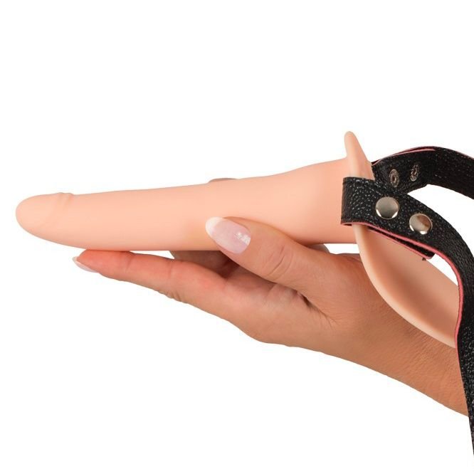 Soft Touch Silicone Rechargeable Vibrating Strap-On 5.5 Inch
