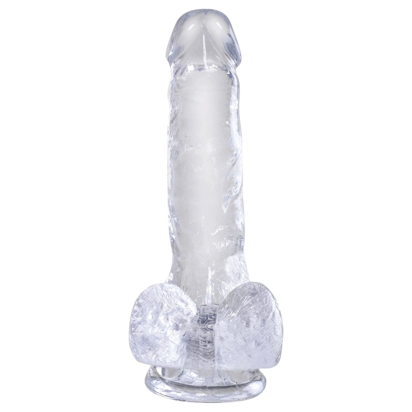 King Cock Clear Realistic Dildo with Balls and Suction Cup 6 Inch