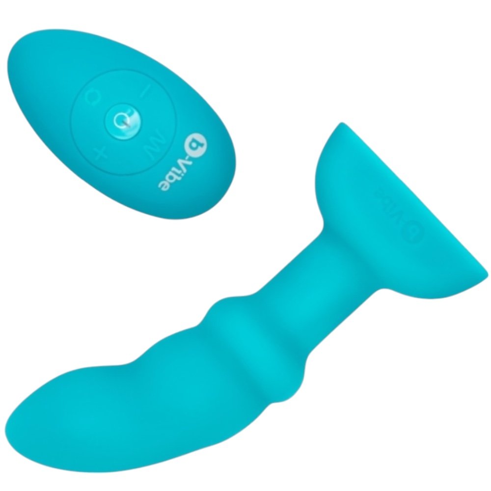 b-Vibe Rimming P-Spot Remote Control Rechargeable Butt Plug Medium