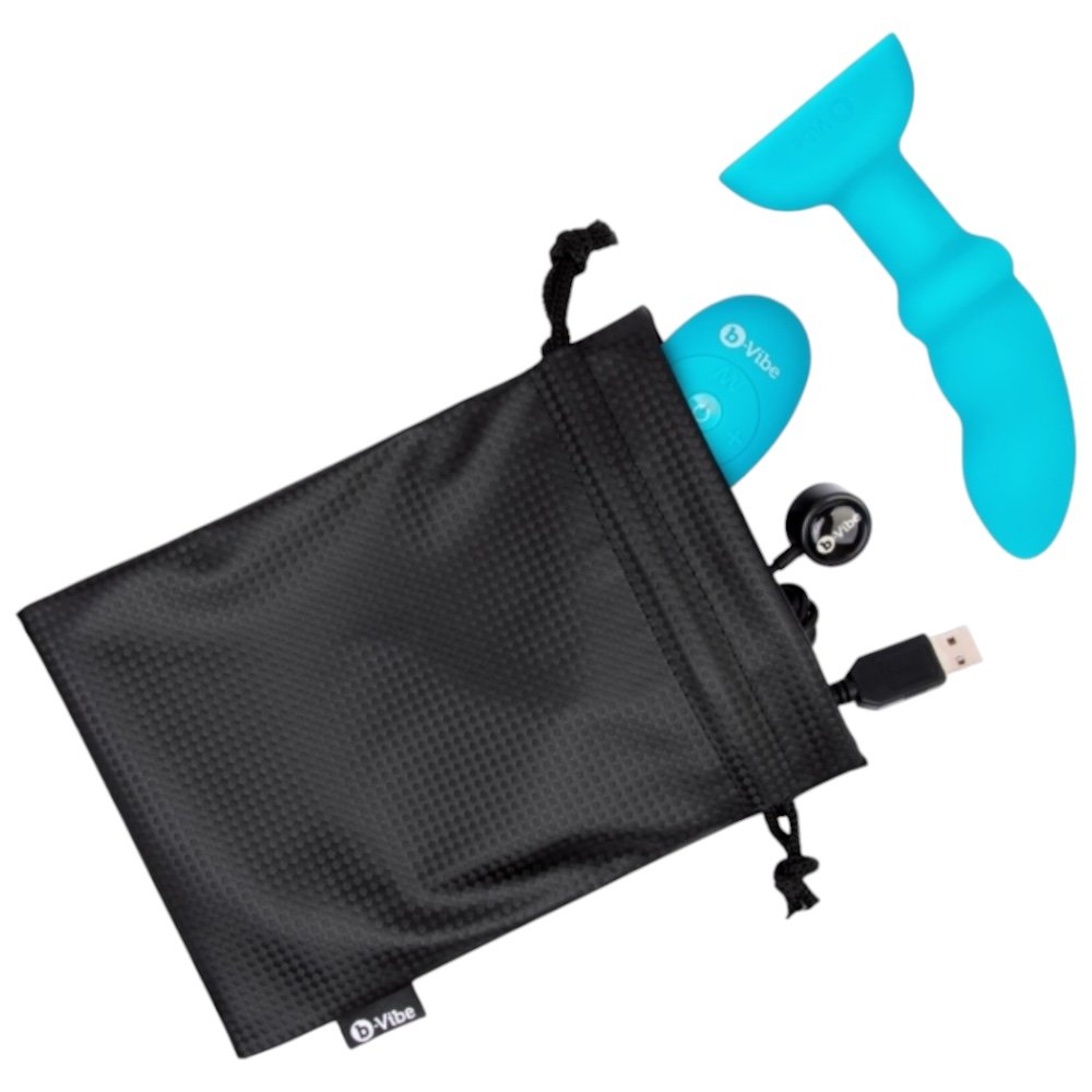 b-Vibe Rimming P-Spot Remote Control Rechargeable Butt Plug Medium