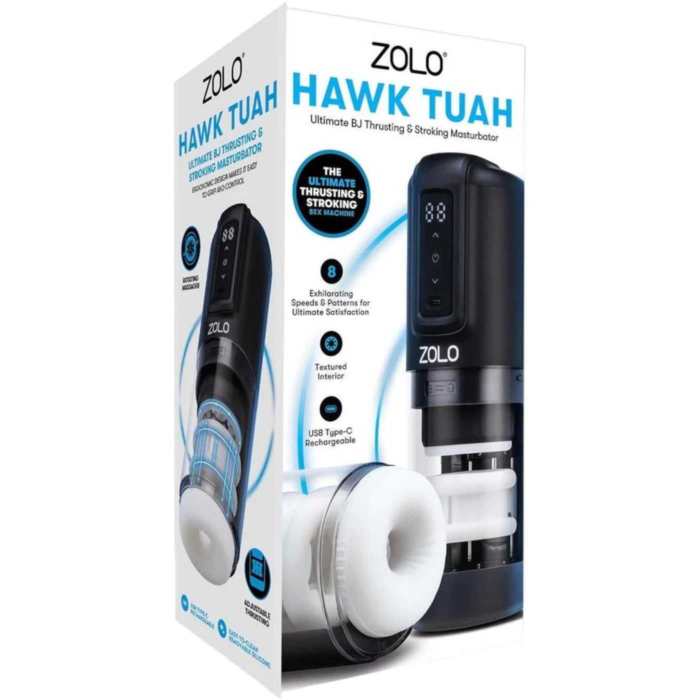 Zolo Hawk Tuah Ultimate BJ Thrusting & Stroking Automatic Male Masturbator