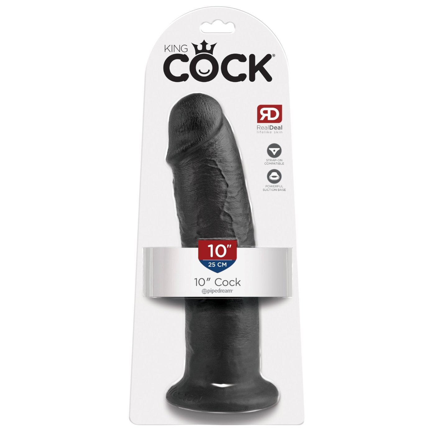 King Cock 10-Inch Girthy Realistic Dildo with Suction Cup