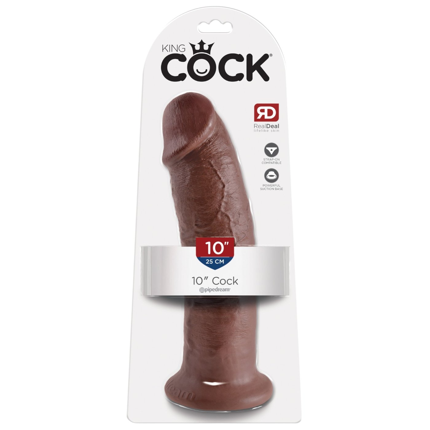 King Cock 10-Inch Girthy Realistic Dildo with Suction Cup