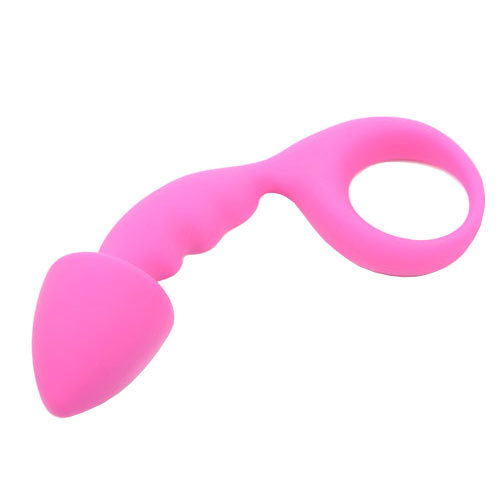 Pink Silicone Curved Comfort Butt Plug – Various Toy Brands