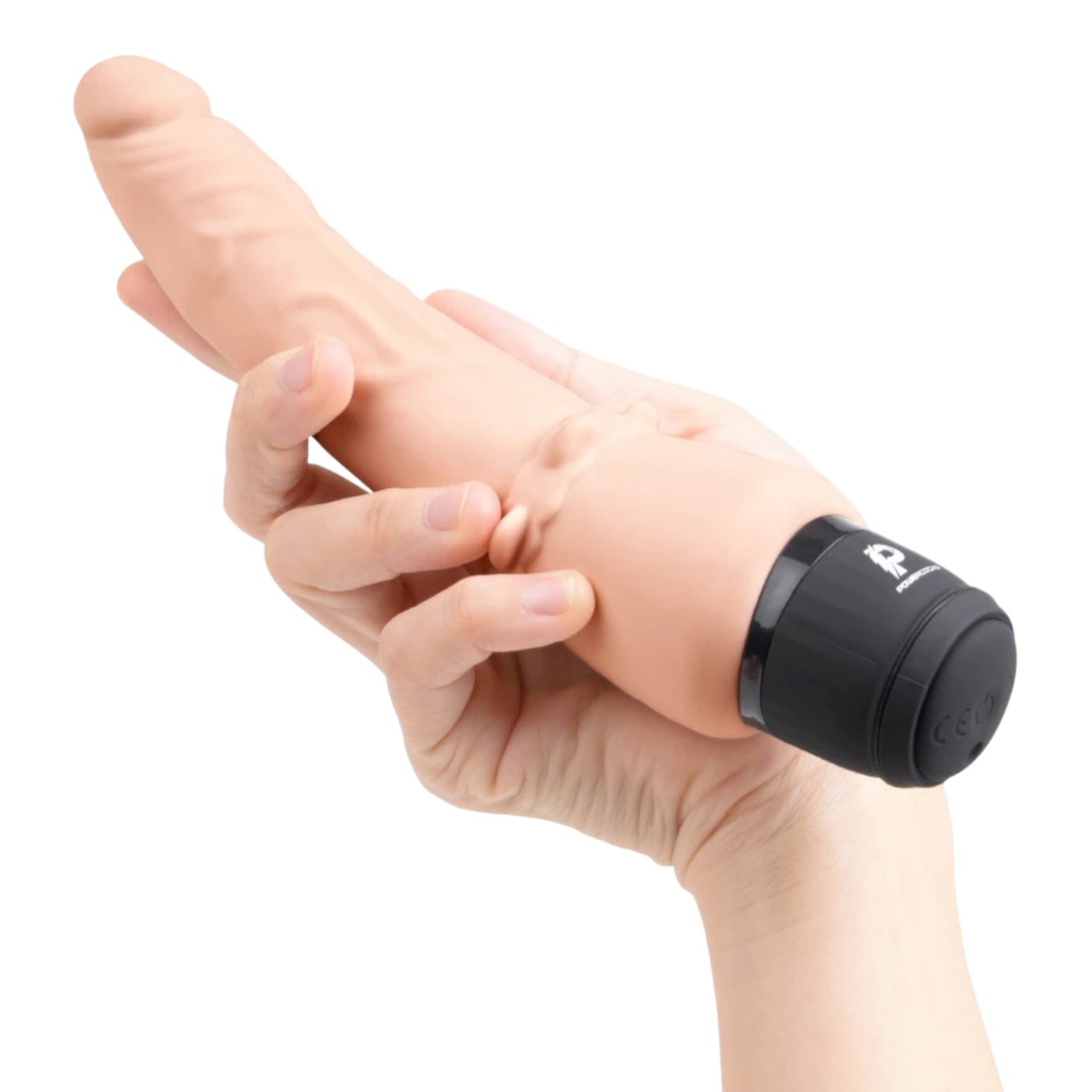 Powercocks 7 Inch Realistic Slim Anal Silicone Vibrator