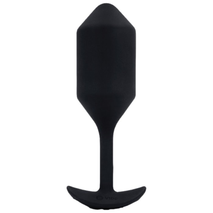 b-Vibe Vibrating Snug Plug 4 XL Rechargeable Weighted Silicone Butt Plug 5.3 Inch