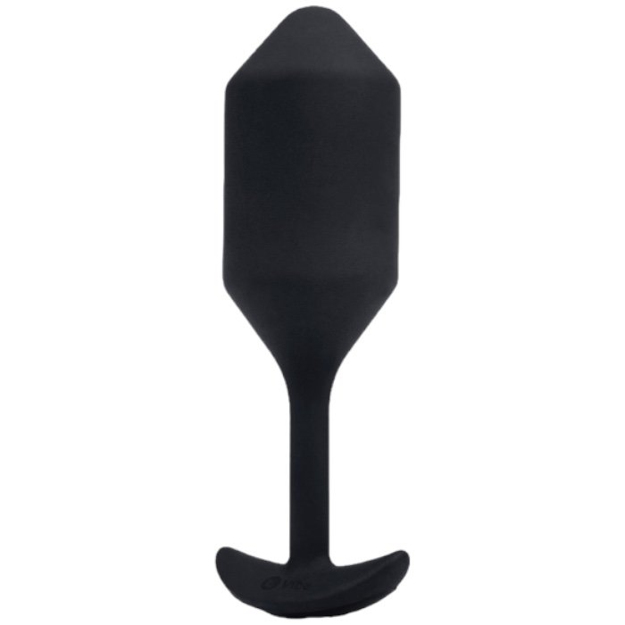 b-Vibe Vibrating Snug Plug 4 XL Rechargeable Weighted Silicone Butt Plug 5.3 Inch
