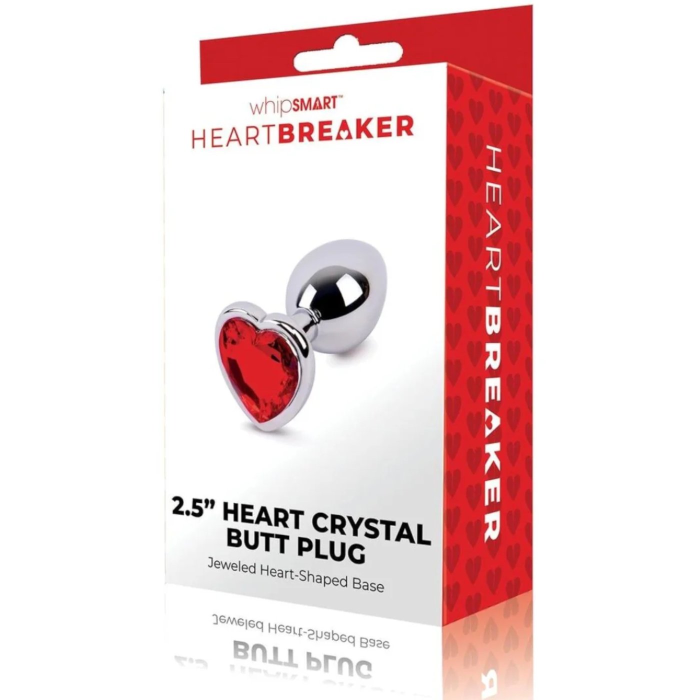 Whipsmart Heartbreaker Heart Crystal Butt Plug Small 2.5 Inch