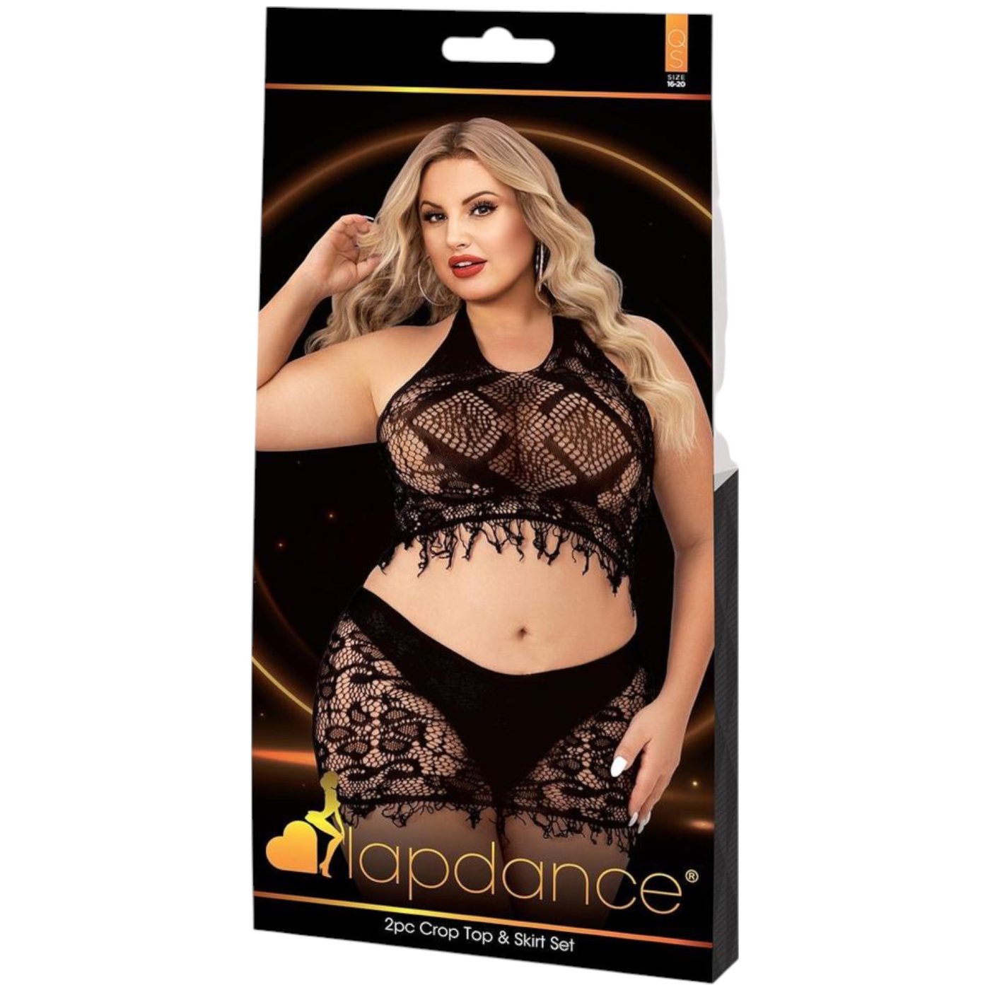 Lapdance 2-Piece Dolly Crop Top and Skirt Set Queen