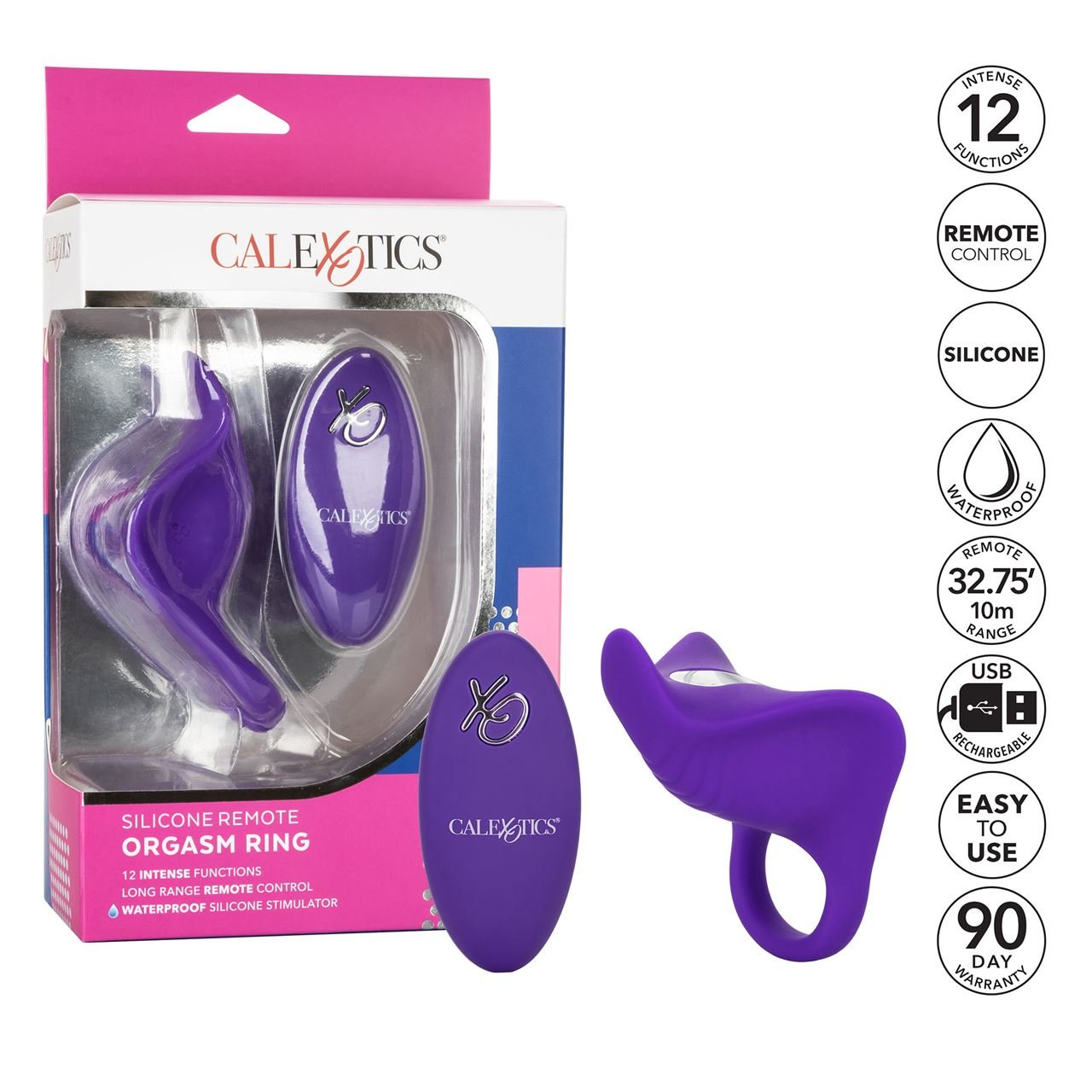 CalExotics Silicone Remote Orgasm Cock Ring